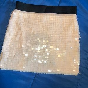 LIGHT PINK SEQUENCE MINI SKIRT— SMALL